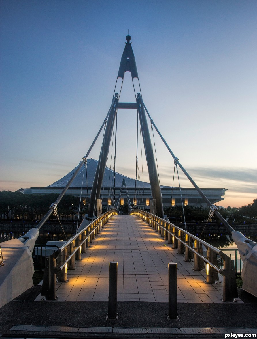 Bridge at sunrise