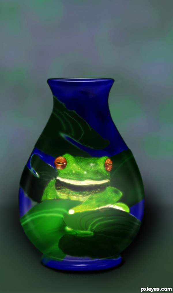 Creation of Moorcroft Frog Vase: Step 4