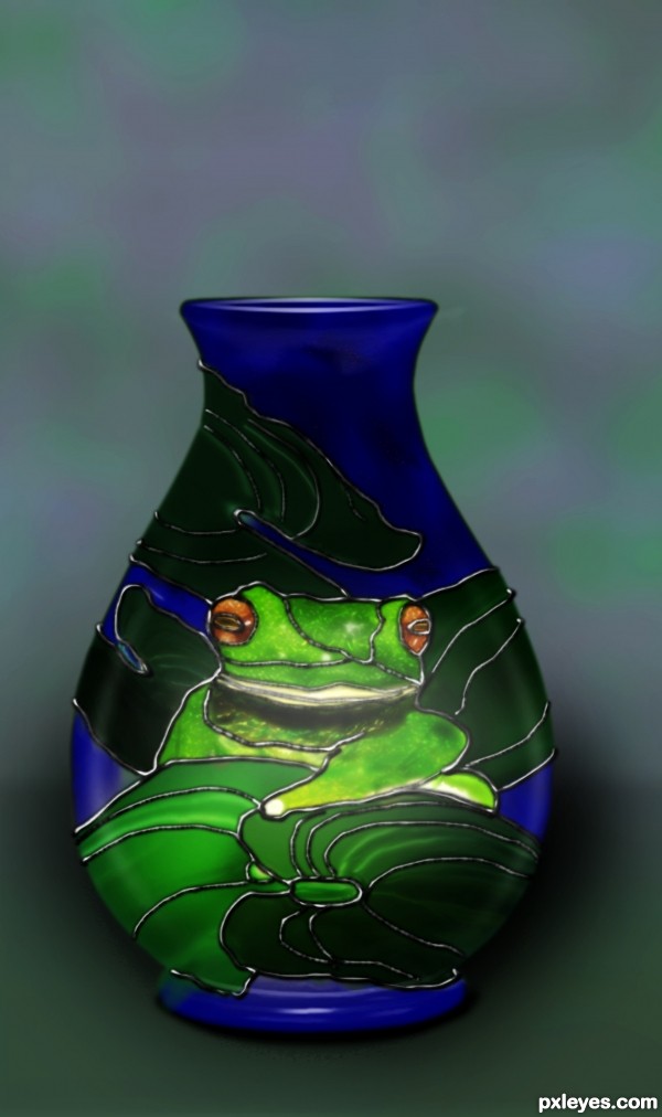 Creation of Moorcroft Frog Vase: Step 5