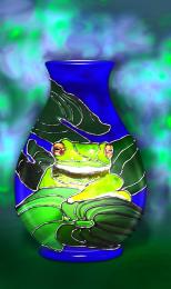 Moorcroft Frog Vase