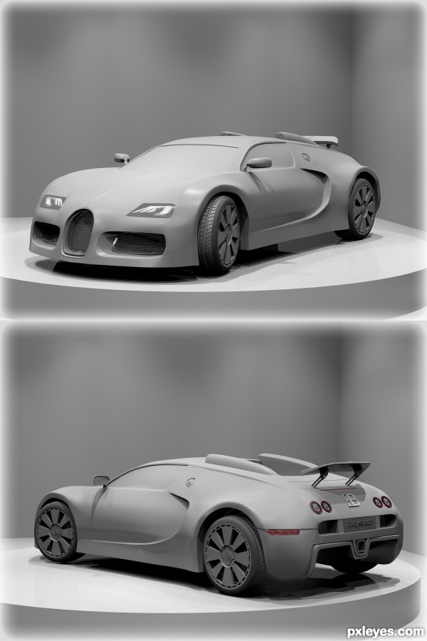 Creation of bugatti_veyron: Final Result