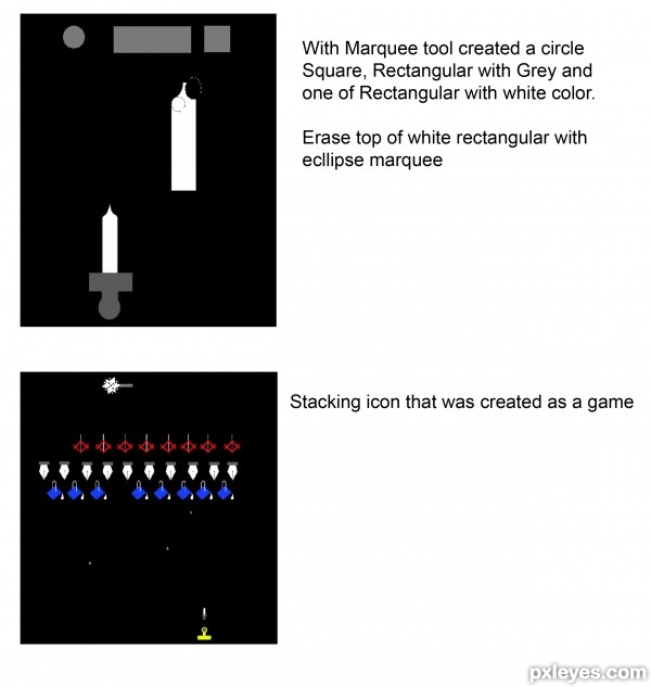 Creation of tool invaders: Step 4