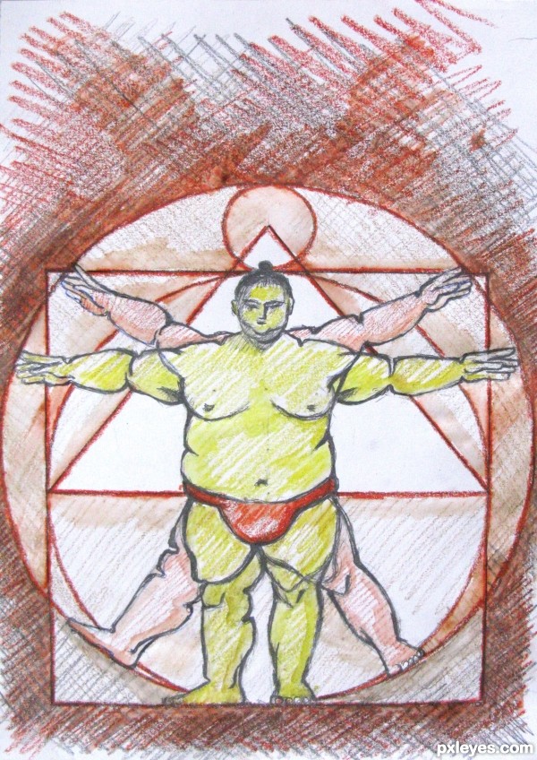 Creation of Vitruvian Sumo: Final Result