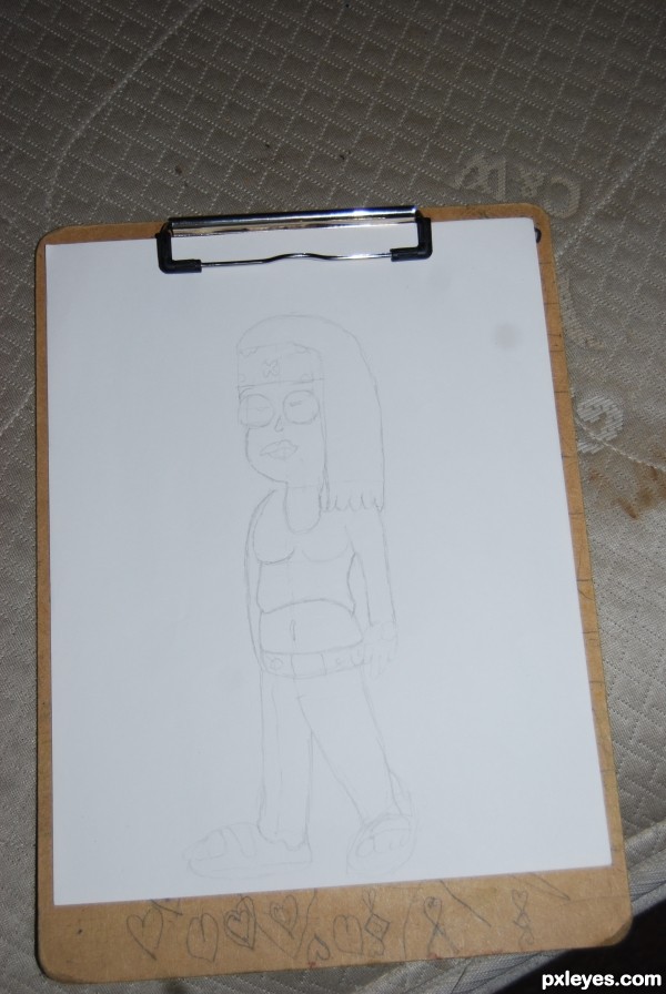Creation of Haley, American Girl: Step 1