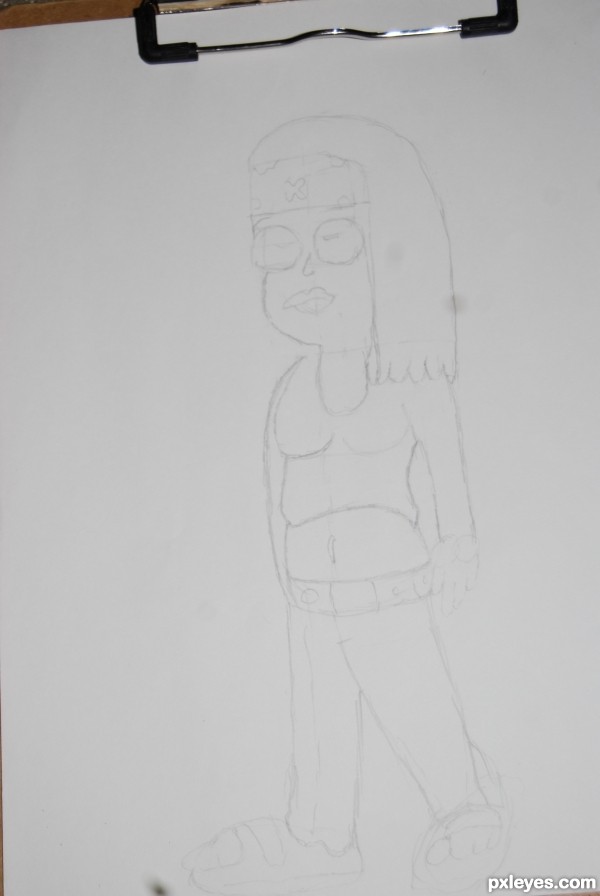 Creation of Haley, American Girl: Step 2