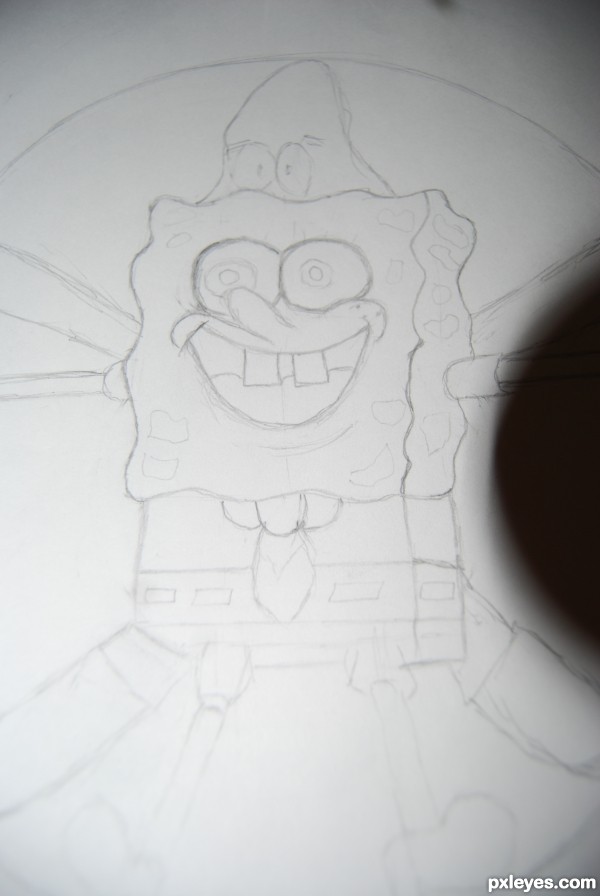 Creation of Sponge Patrick: Step 1