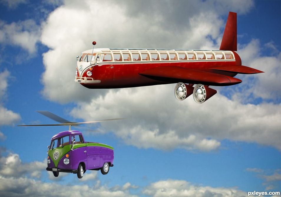 Creation of VW Airlines Featuring the Airbus: Final Result