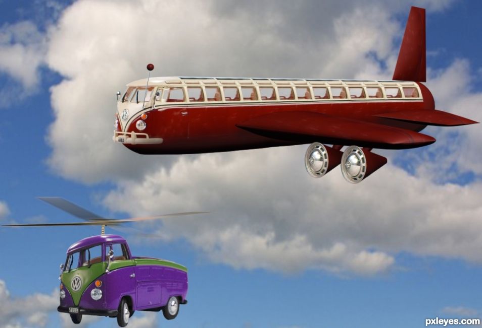Creation of VW Airlines Featuring the Airbus: Step 6
