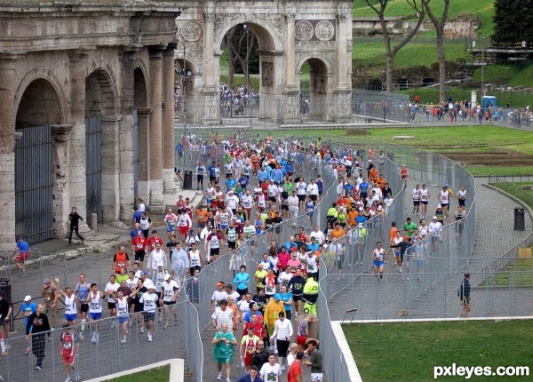 Waiting to run marathon