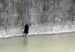 Along the tiber flooded