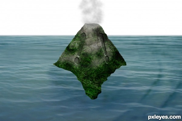 Creation of Caution Island: Step 16
