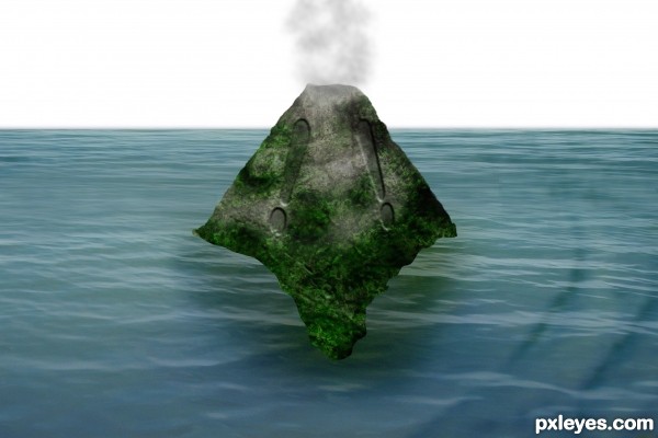 Creation of Caution Island: Step 17