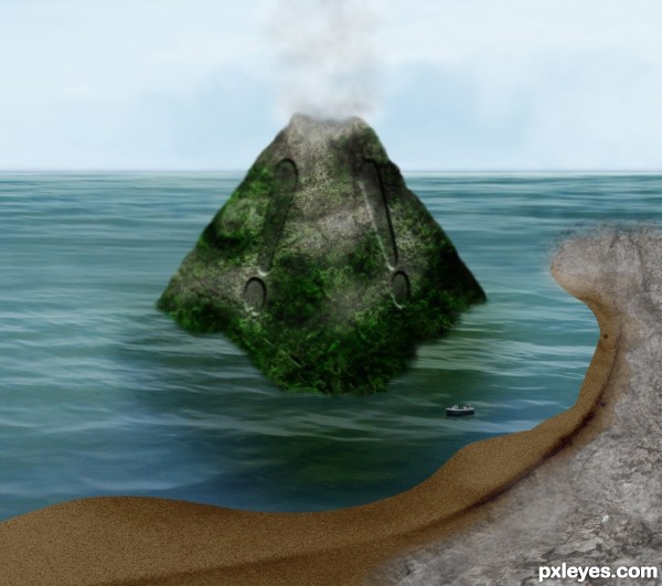 Creation of Caution Island: Step 23