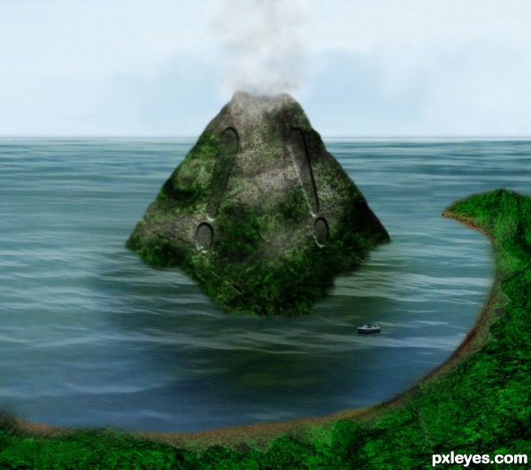 Creation of Caution Island: Step 24