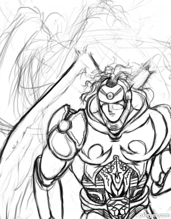 Creation of Blood angel: Step 2