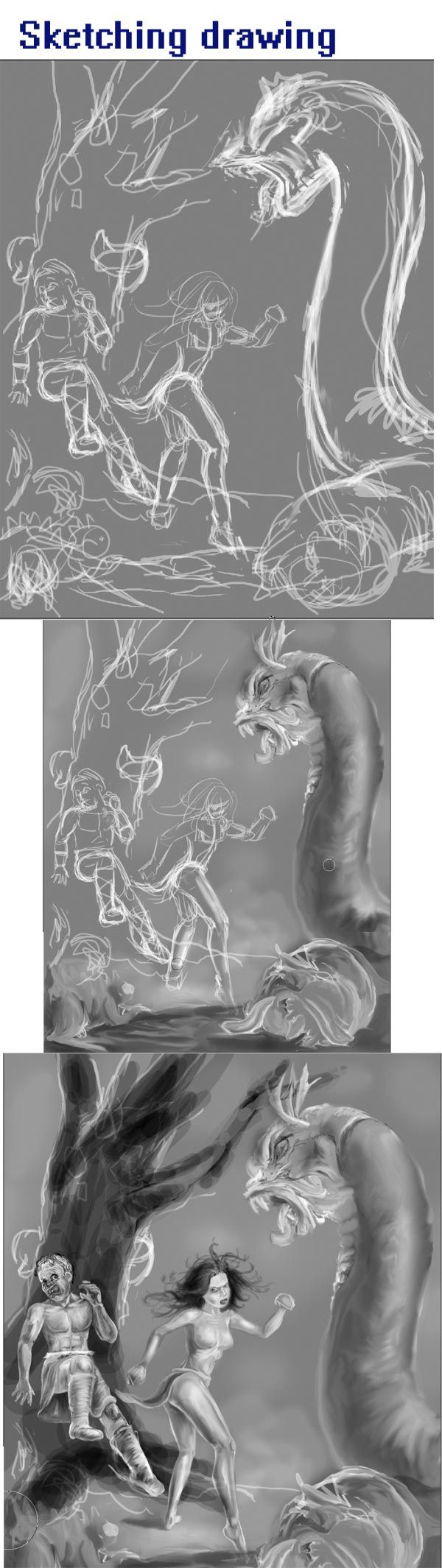 Creation of Where is he when ya need 'em?!: Step 2