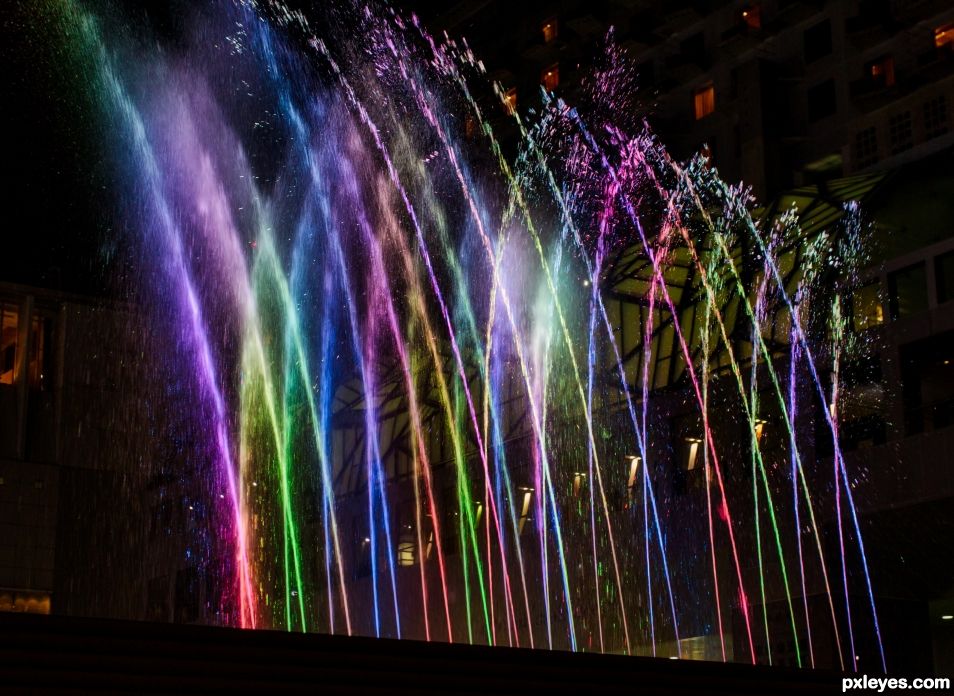 Water and light display