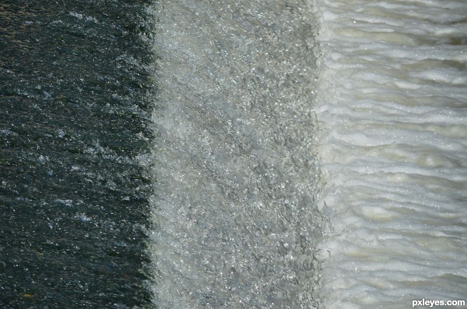 Tricolour flag of water