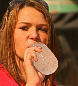 drinking water