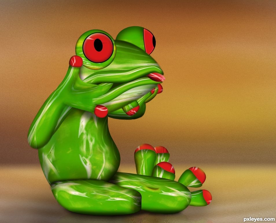 Frog From Water Drop