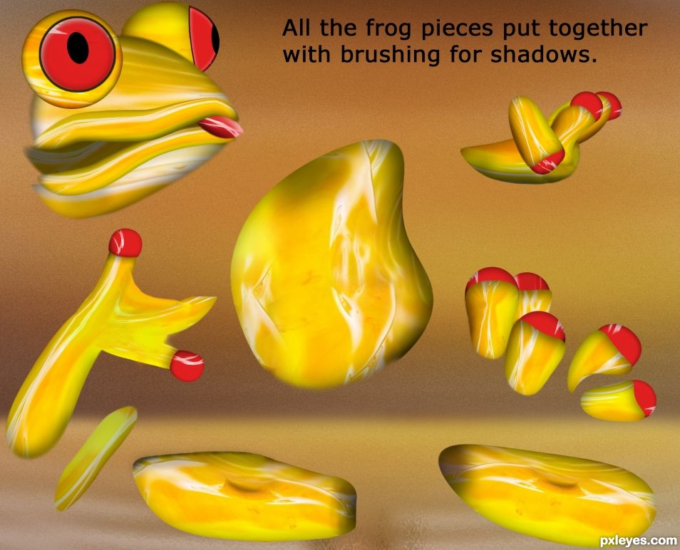 Creation of Frog From Water Drop: Step 11