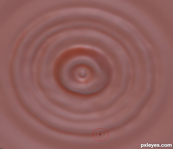 Creation of water drop: Step 2