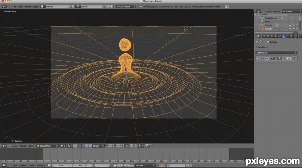 Creation of Water Drop: Step 3