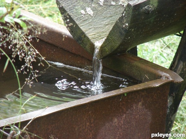 Rustic fountain