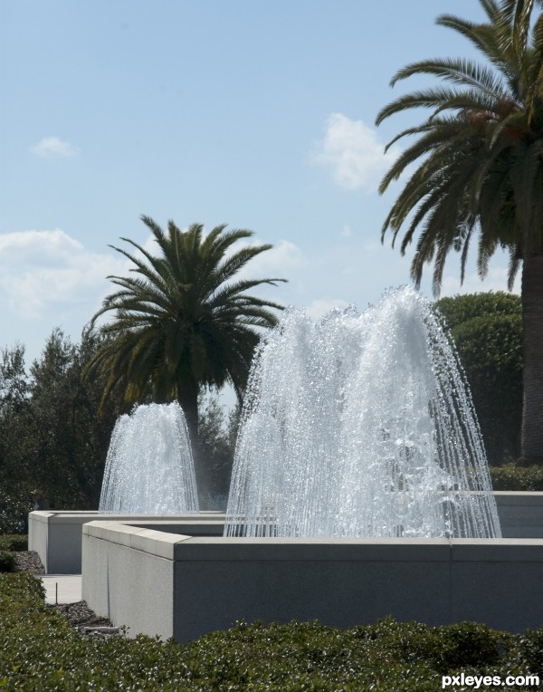 Twin fountains