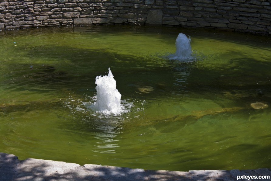 Poor citys fountain