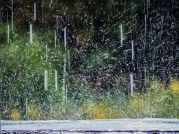 Pouring down