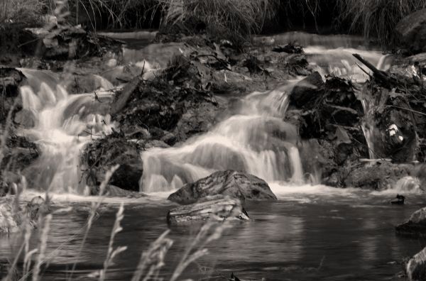 Small Falls B&W