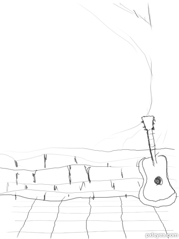 Creation of Waylon's Guitar : Step 1