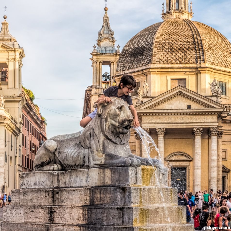 The Lion and the boy