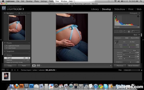 Creation of Baby Blues: Step 2
