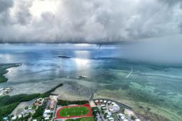 Waterspout off the islands