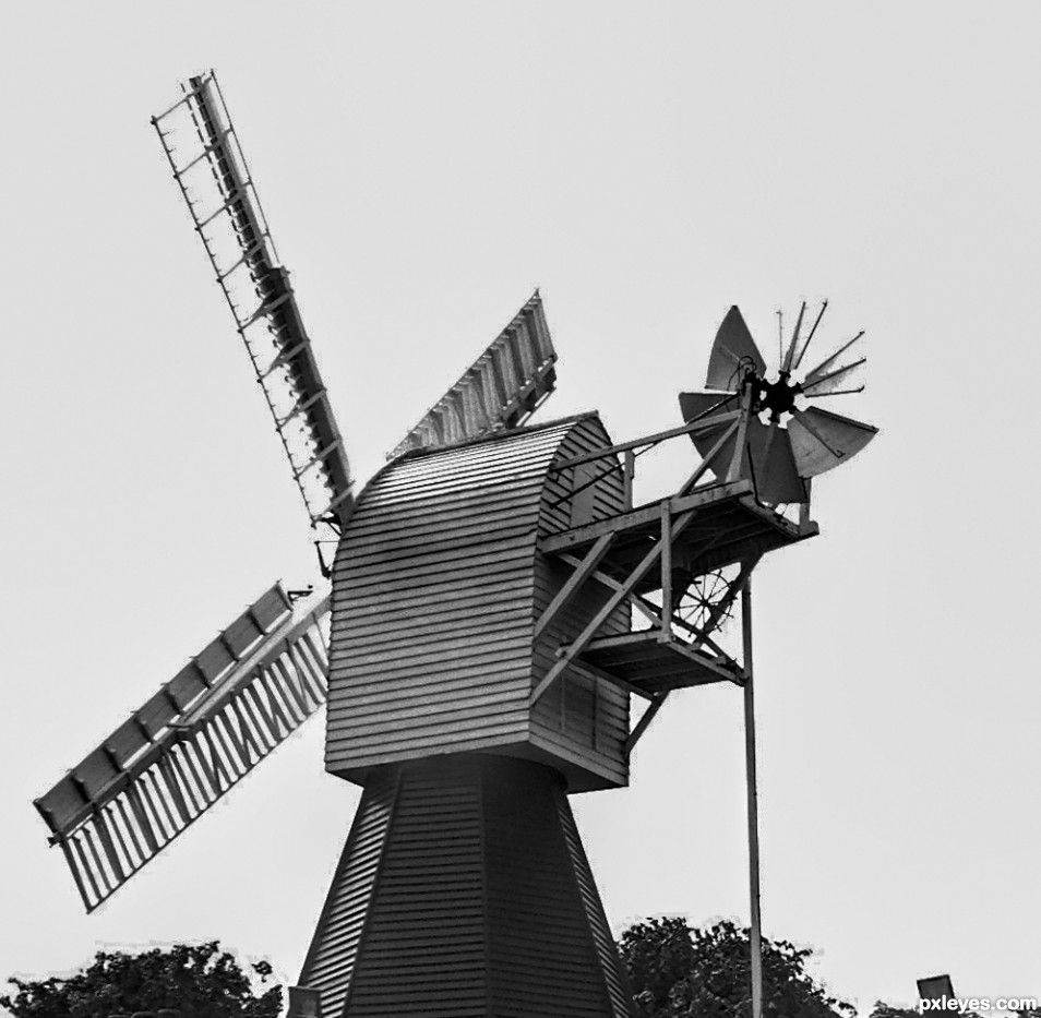 on a windmill