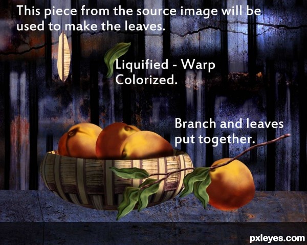 Creation of Still Life With Peaches: Step 17