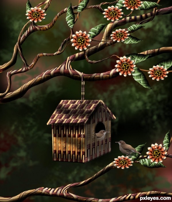 Creation of Where Little Birds Live: Step 12