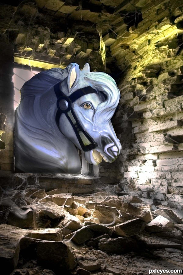 Creation of White Horse Rampant: Step 4