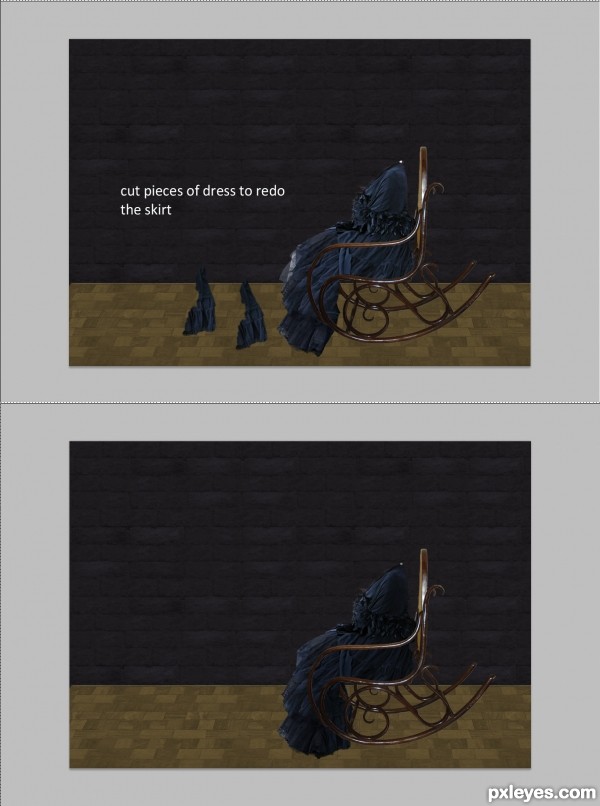 Creation of Portrait of gothic grandma: Step 3