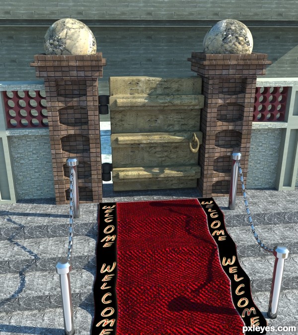 Creation of Royal Welcome Mat: Final Result