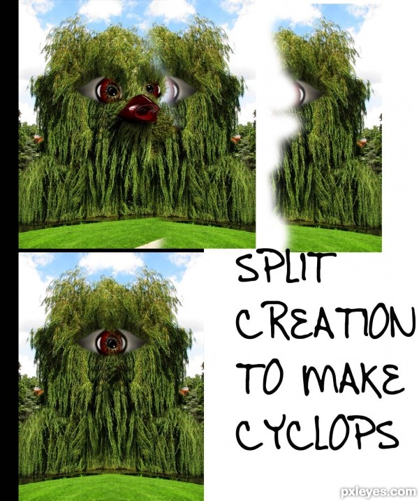 Creation of Drowning Bald-Headed Stepchild: Step 21
