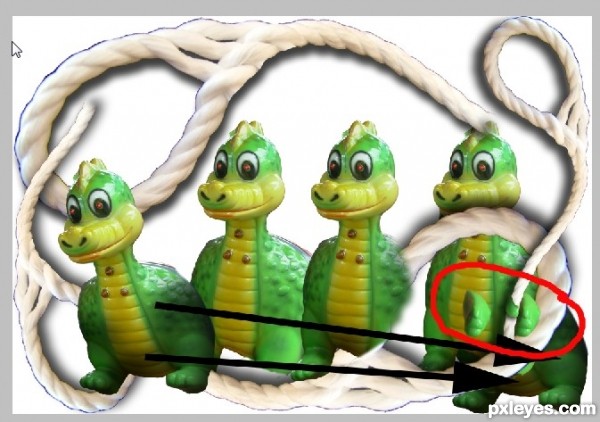 Creation of The Dragon of Knotty Ham: Step 3