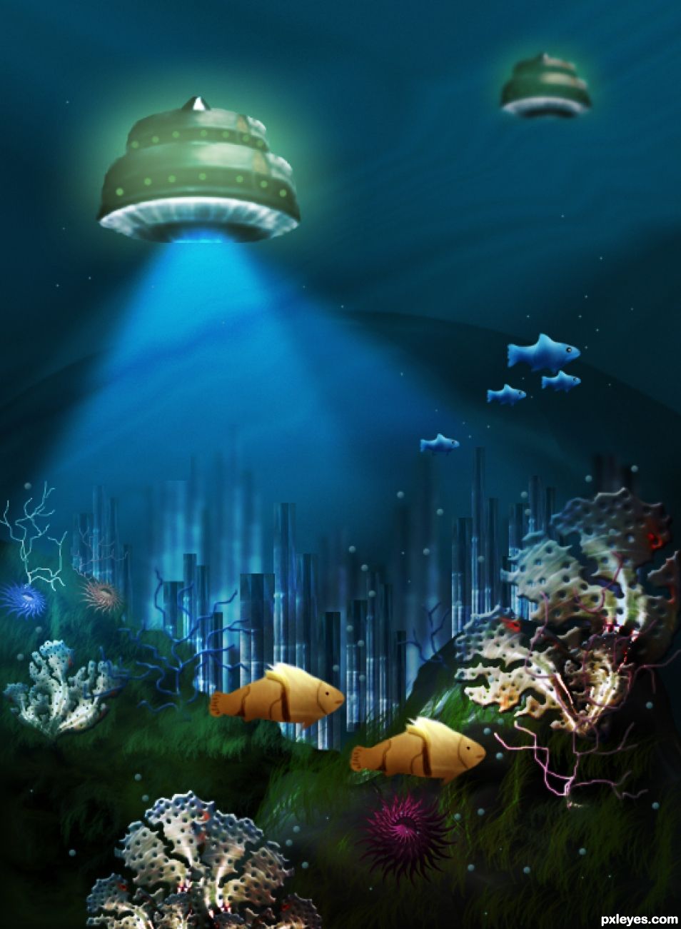 Creation of Underwater World: Step 10