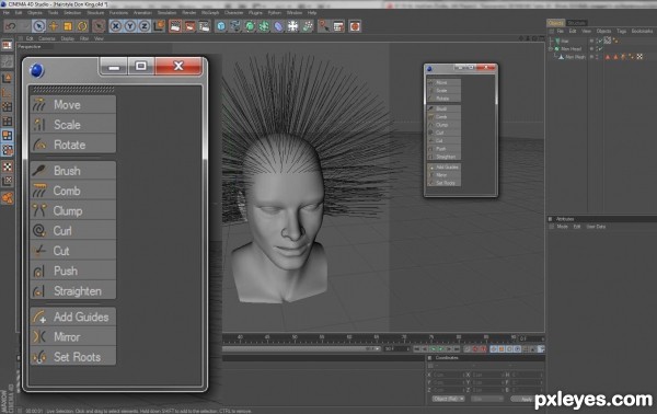 Creation of Punk Wig: Step 7