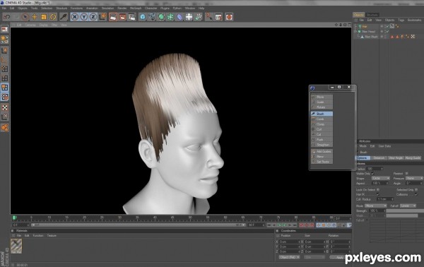 Creation of Punk Wig: Step 9