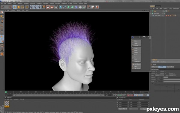 Creation of Punk Wig: Step 11