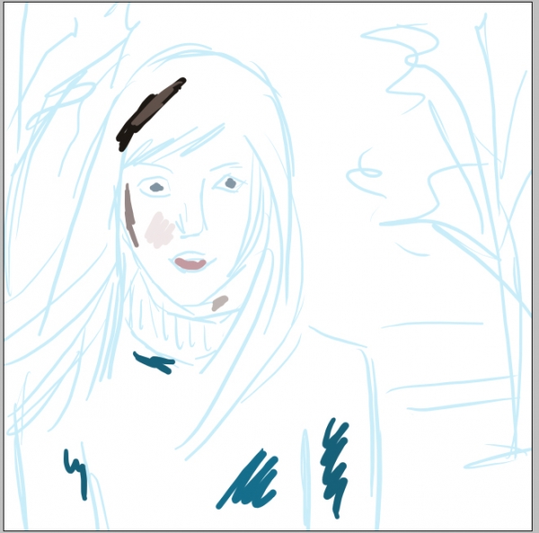 Creation of Blow, blow, thou winter wind: Step 1