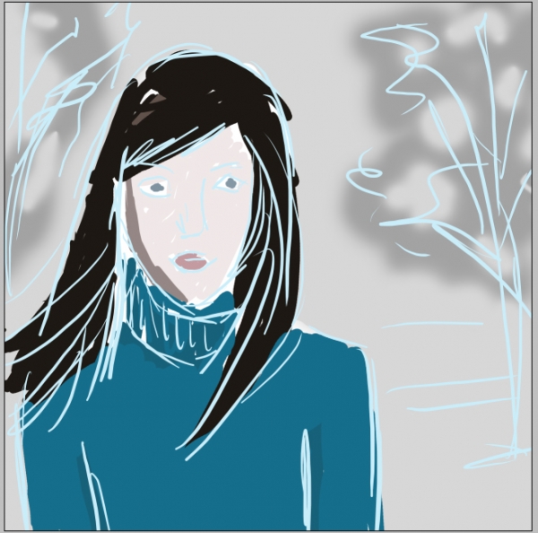 Creation of Blow, blow, thou winter wind: Step 2